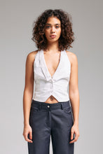 Load image into Gallery viewer, The White Tailored Backless Vest/Top
