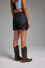 Load image into Gallery viewer, &#39;Fall In The Lace Shorts &#39;in Midnight Blue
